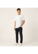 Thumbnail T-shirt en coton blanc à imprimé avec une coupe droite et un col rond - Image 4