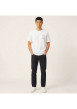 Thumbnail T-shirt en coton blanc à imprimé avec une coupe droite et un col rond - Image 5