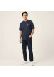 Thumbnail T-shirt en coton marine uni pourvu d'un imprimé casque de chantier - Image 6