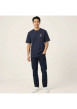 Thumbnail T-shirt en coton marine uni pourvu d'un imprimé casque de chantier - Image 7
