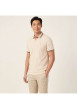 Thumbnail Polo en coton biologique corail uni avec une coupe slim et un col à revers - Image 3