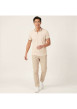 Thumbnail Polo en coton biologique corail uni avec une coupe slim et un col à revers - Image 4
