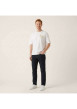 Thumbnail T-shirt blanc uni avec une coupe droite et des manches courtes - Image 4