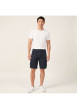 Thumbnail Short cargo en coton marine uni pourvu d'une coupe droite et de multiples poches - Image 4