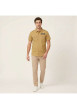 Thumbnail Chemise en coton camel uni pourvue d'une coupe droite et d'un col chemise - Image 5