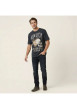Thumbnail T-shirt en coton anthracite avec un imprimé à l'avant et une coupe droite - Image 6