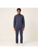Thumbnail Sweat bleu foncé uni avec une coupe droite et un col montant - Image 3