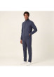 Thumbnail Sweat bleu foncé uni avec une coupe droite et un col montant - Image 4