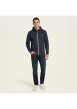 Thumbnail Sweat zippé en coton mélangé nuit uni avec une coupe droite et une capuche - Image 6