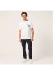 Thumbnail T-shirt en coton blanc uni pourvu d'un imprimé ourson et d'un col rond - Image 4