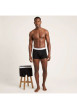 Thumbnail Lot de 3 boxers en coton noirs pourvus d'une taille élastiquée - Image 2