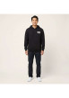 Thumbnail Sweat en coton noir uni avec une coupe droite et une capuche - Image 3