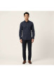 Thumbnail Chemise marine à motifs avec un col à revers et des manches longues - Image 4