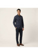 Thumbnail Chemise marine à motifs avec un col à revers et des manches longues - Image 5