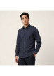 Thumbnail Chemise marine à motifs avec un col à revers et des manches longues - Image 6