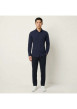 Thumbnail Chemise marine unie pourvue d'une coupe droite et des manches longues - Image 6