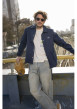 Thumbnail Jean baggy en coton bleu aspect délavé pourvu de poches plaquées - Image 10