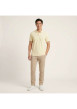 Thumbnail Polo en coton jaune uni avec une coupe droite et un col boutonné - Image 6