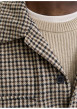 Thumbnail Chemise marron à motif pied de poule avec une coupe droite et 2 poches - Image 3