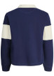 Thumbnail Polo en coton mélangé marine rayé avec une coupe droite et un col à revers - Image 6