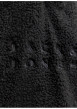 Thumbnail Sweat noir uni en sherpa avec une coupe droite et un col à capuche - Image 2