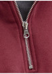 Thumbnail Sweat en coton mélangé rouge uni avec une coupe droite et un col camionneur - Image 2