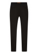 Thumbnail Pantalon de jogging noir uni à coupe tapered à taille élastiquée - Image 4