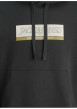 Thumbnail Sweat en coton mélangé noir avec logo beige imprimé et un col à capuche - Image 2