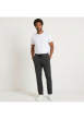 Thumbnail Pantalon Jogging en coton mélangé anthracite uni avec une coupe slim - Image 2