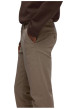 Thumbnail Pantalon Chino Miles en coton biologique brun uni à coupe slim - Image 8