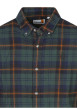 Thumbnail Chemise en coton verte à carreaux coupe regular fit col à revers - Image 5