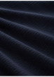 Thumbnail Pull en coton marine uni avec un col rond et des manches longues - Image 2
