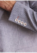 Thumbnail Blazer gris imprimé pied de poule à coupe ajustée fermé par deux boutons - Image 8