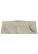 Thumbnail Pantalon slim style cargo en coton beige à poches latérales à soufflets façon army et zip - Image 2