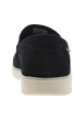 Thumbnail Mocassins en cuir nubuck marine à semelle écrue avec surpiqûres marine - Image 8