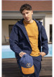 Thumbnail T-shirt en coton camel uni avec une coupe droite et un col rond - Image 4