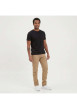 Thumbnail Cargo en coton beige uni à coupe regular fit et à poches à rabat sur les côtés - Image 7