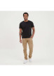 Thumbnail Cargo en coton beige uni à coupe regular fit et à poches à rabat sur les côtés - Image 8