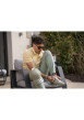 Thumbnail Chino en coton vert d'eau uni à coupe slim avec 2 poches boutonnées - Image 10