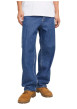 Thumbnail Jean en coton bleu uni avec une coupe droite et plusieurs poches - Image 7