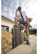 Thumbnail Casquette noire unie avec une fermeture ajustable à l'arrière - Image 4
