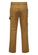 Thumbnail Pantalon en coton camel uni avec des poches et une coupe droite - Image 12