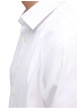 Thumbnail Chemise en coton biologique mélangé blanche unie à coupe droite et col français - Image 3