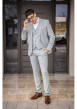Thumbnail Chemise en coton biologique mélangé blanche unie à coupe droite et col français - Image 7