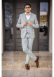 Thumbnail Chemise en coton biologique mélangé blanche unie à coupe droite et col français - Image 8