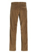 Thumbnail Pantalon en coton camel en velours côtelé à coupe droite avec cordon de serrage - Image 10