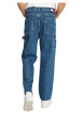 Thumbnail Jean Skater Carpenter en coton mélangé bleu uni avec une coupe droite - Image 14