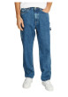 Thumbnail Jean Skater Carpenter en coton mélangé bleu uni avec une coupe droite - Image 15