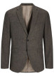 Thumbnail Blazer en laine mélangée anthracite chiné à coupe slim et col cranté - Image 5