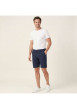 Thumbnail Short Chino David en coton marine uni coupe chino avec poches latérales - Image 3
